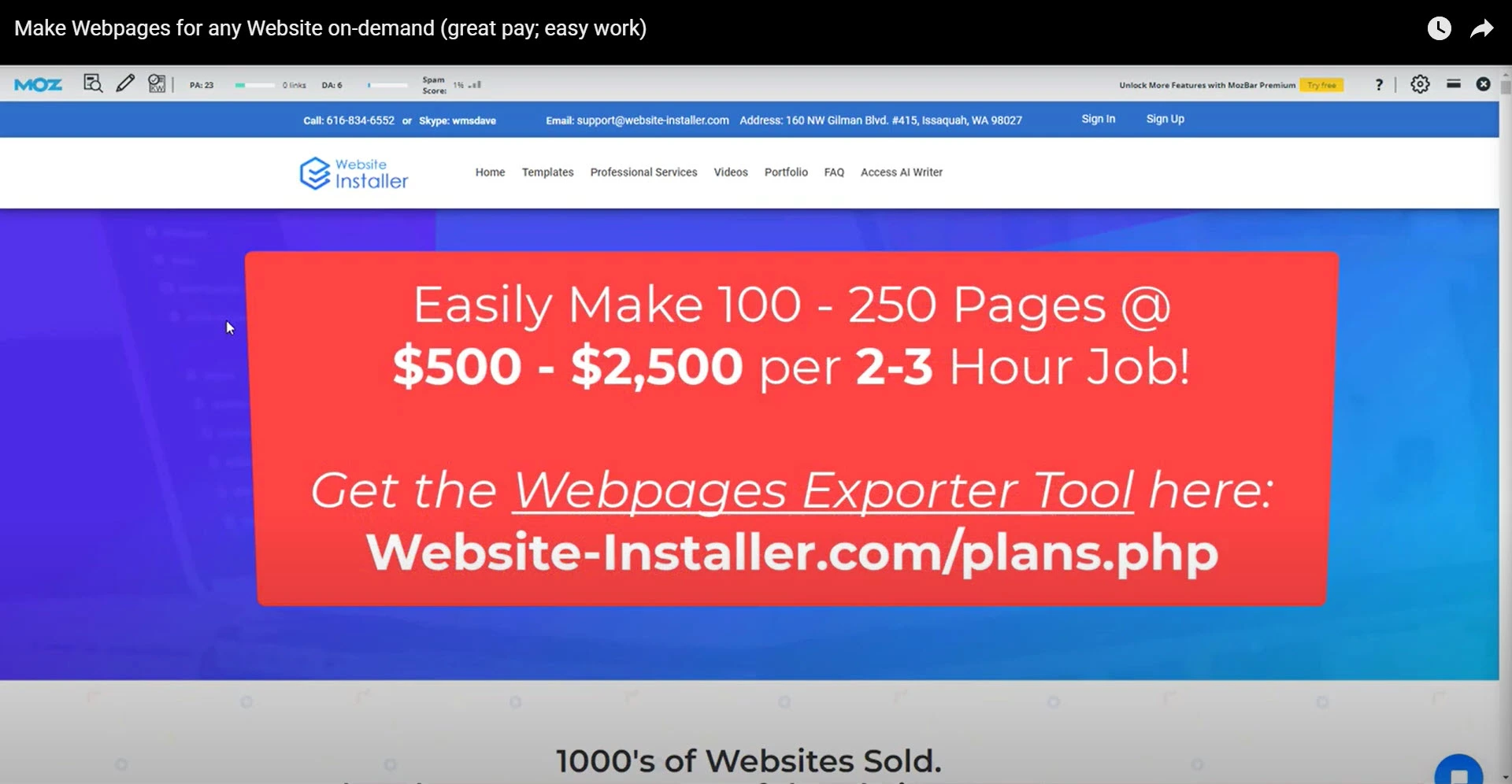 Webpages Exporter Tool: Quick Intro